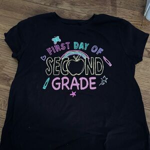 The Children's Place Black 'First Day of Second Grade' Tee